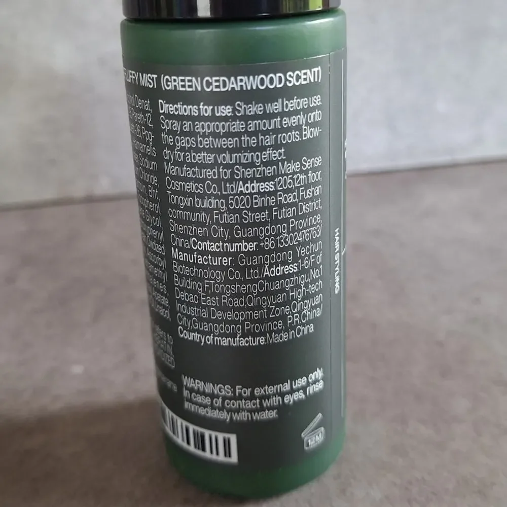 Liran pre-styling fluffy mist Mens hair styling Spray product NEW 3.338oz Cedar